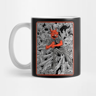 Crowd surfing Mug